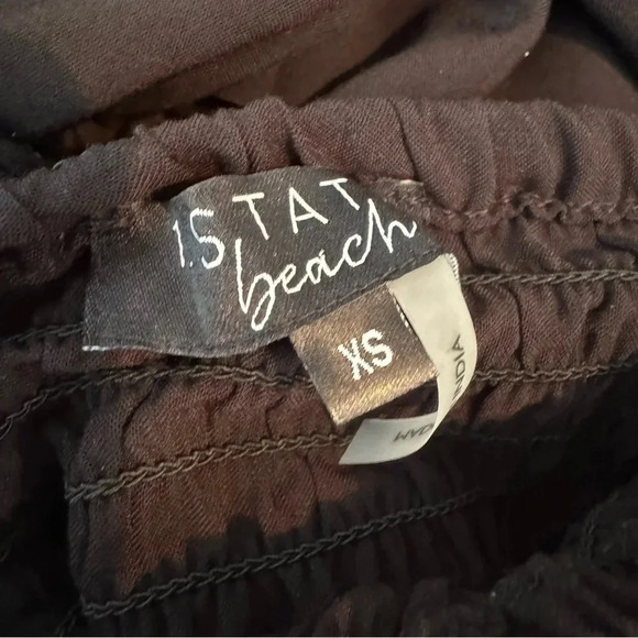 1.STATE Women's Strapless Wide Leg Jumpsuit Swimsuit Coverup Black Size XS NWT - Picture 13 of 15